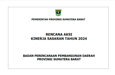 Rencana Aksi Kinerja Tahun 2024 Bappeda Prov. Sumatera Barat